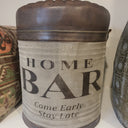 Leather & Canvas Ottoman/Stool at Online8 Furniture Auckland NZ