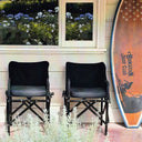 Long Island Folding Director Chair Black at Online8 Furniture Auckland NZ