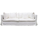 Long Island Slip Cover Sofa - White Linen at Online8 Furniture Auckland NZ