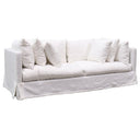 Long Island Slip Cover Sofa - White Linen at Online8 Furniture Auckland NZ