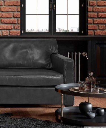 Madison 3 Seater Sofa - Belon Black at Online8 Furniture Auckland NZ