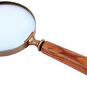 Magnifier Glass Brass/Wood at Online8 Furniture Auckland NZ