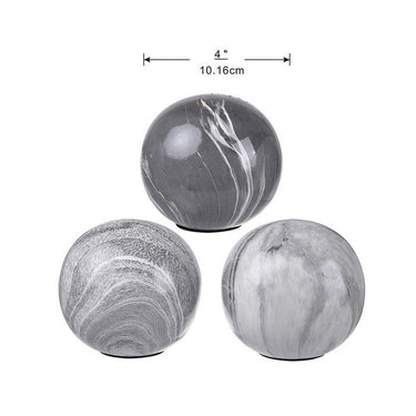Marbleized Ball Accents Set of 3 at Online8 Furniture Auckland NZ