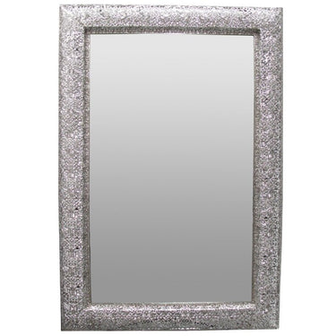 Marrakesh Mirror Rectangle Silver at Online8 Furniture Auckland NZ