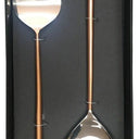 Master Dine Salad Serving Set/2 - Shiny, Copper Plated at Online8 Furniture Auckland NZ