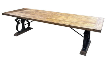Michigan French Iron Dining Table - 3000mm at Online8 Furniture Auckland NZ