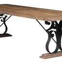 Michigan French Iron Dining Table - 3000mm at Online8 Furniture Auckland NZ