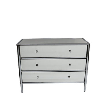 Mirror Commode - Polished Nickel at Online8 Furniture Auckland NZ