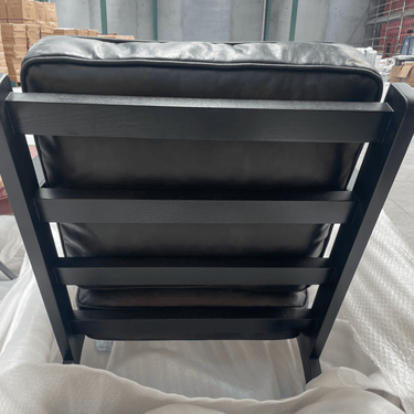 Molly Leather Armchair - Charcoal at Online8 Furniture Auckland NZ