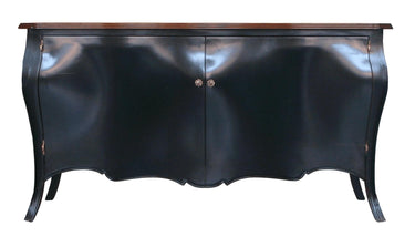 Montigny 2 Door French Sideboard - Black at Online8 Furniture Auckland NZ