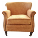 Mortimer Vintage Leather Armchair - Camel at Online8 Furniture Auckland NZ