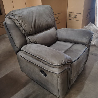 Amario Recliner Chair - Grey at Online8 Furniture Auckland NZ