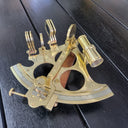 Nautical Solid Brass Sextant With Wooden Box at Online8 Furniture Auckland NZ