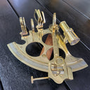 Nautical Solid Brass Sextant With Wooden Box at Online8 Furniture Auckland NZ