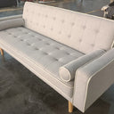 New York Sofabed - Grey with white piping at Online8 Furniture Auckland NZ