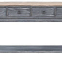 Oak Console Table - 4 Drawer with Shelf at Online8 Furniture Auckland NZ