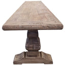 Old Elm Bench Seat with Pedestal Base - 1850mm at Online8 Furniture Auckland NZ