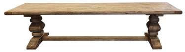 Old Elm Bench Seat with Pedestal Base - 1850mm at Online8 Furniture Auckland NZ