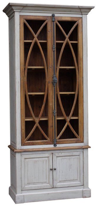 Cardenas Old Pine Display Cabinet | Bookcase at Online8 Furniture Auckland NZ