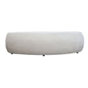 Ormond Curved Boucle 3.5 Seater Sofa - White at Online8 Furniture Auckland NZ