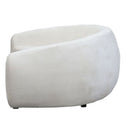 Ormond Curved Boucle 3.5 Seater Sofa - White at Online8 Furniture Auckland NZ