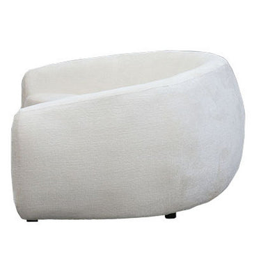 Ormond Curved Boucle 3.5 Seater Sofa - White at Online8 Furniture Auckland NZ