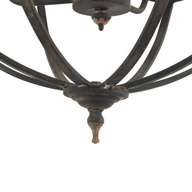 Ornate Malin Four-Light Orb Chandelier at Online8 Furniture Auckland NZ