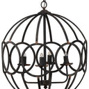 Ornate Malin Four-Light Orb Chandelier at Online8 Furniture Auckland NZ