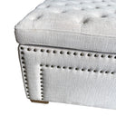 Oversized Ottoman with Storage | Blanket Box - Cream at Online8 Furniture Auckland NZ