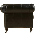 Oxford Chesterfield Aged Leather Armchair - Belon Black at Online8 Furniture Auckland NZ