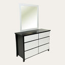 Patrick 6 Drawer Dresser with Mirror at Online8 Furniture Auckland NZ