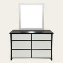 Patrick 6 Drawer Dresser with Mirror at Online8 Furniture Auckland NZ