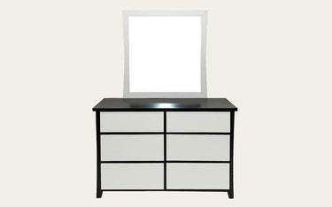 Patrick 6 Drawer Dresser with Mirror at Online8 Furniture Auckland NZ