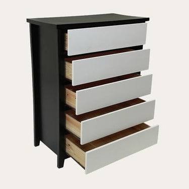 Patrick 5 Drawer Tallboy at Online8 Furniture Auckland NZ