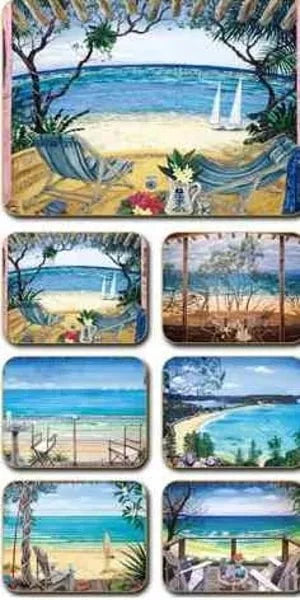 Placemats Coastal Verandas Set/6 at Online8 Furniture Auckland NZ