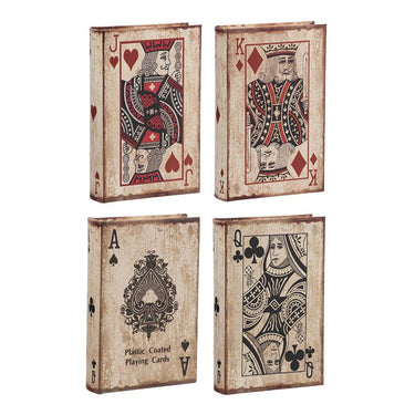 Playing Card Book Boxes Set of 4 at Online8 Furniture Auckland NZ