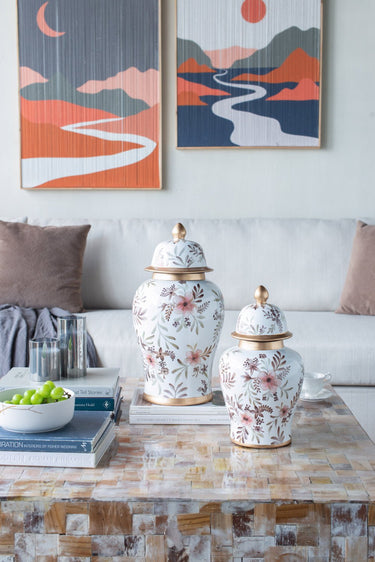 Porcelain Ginger Jar 35cm at Online8 Furniture Auckland NZ