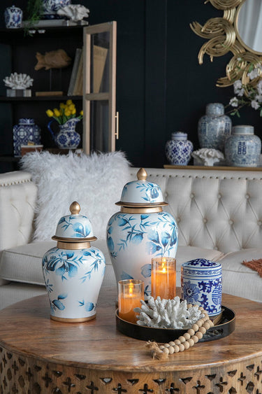 Porcelain Ginger Jar 35cm at Online8 Furniture Auckland NZ