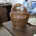 Rattan Drinks Holder | Ice Bucket With Plastic Insert at Online8 Furniture Auckland NZ
