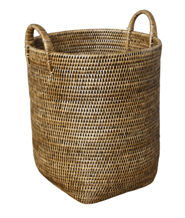 Rattan Laundry Basket with Handles at Online8 Furniture Auckland NZ