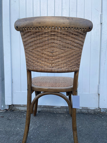 Rattan Weave Dining Chair - Antique Oak at Online8 Furniture Auckland NZ