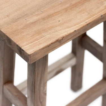 Reclaimed Teak Bar & Kitchen Counter Stool - Natural at Online8 Furniture Auckland NZ
