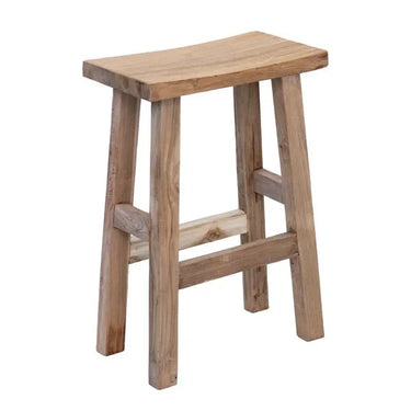 Reclaimed Teak Bar & Kitchen Counter Stool - Natural at Online8 Furniture Auckland NZ