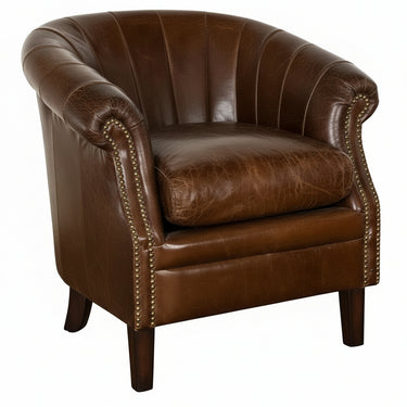 Roosevelt Tub Armchair Vintage Cigar at Online8 Furniture Auckland NZ