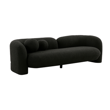 Seattle 3 Seat Boucle Sofa - Charcoal at Online8 Furniture Auckland NZ