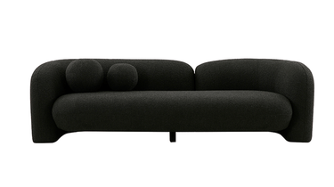 Seattle 3 Seat Boucle Sofa - Charcoal at Online8 Furniture Auckland NZ