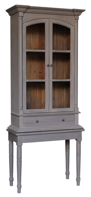 Secretary's Cabinet Antique Grey Old Pine at Online8 Furniture Auckland NZ