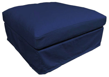 Slip Cover - Bleu - Ottoman at Online8 Furniture Auckland NZ