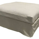 Slip Cover - Pastel Grey - Ottoman at Online8 Furniture Auckland NZ