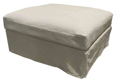 Slip Cover - Pastel Grey - Ottoman at Online8 Furniture Auckland NZ